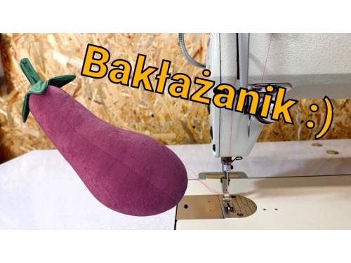 Jak uszyć pluszaka - Bakłażan krok po kroku
